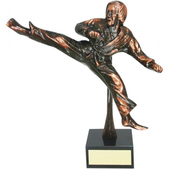 11'' METAL CAST, HAND-MADE AWARD - FLYING KICK